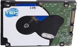 Interne Harde Schijf - Opslagstation HDD - Extra Gegevensopslag - Dun Profiel 7mm - 2TB - Zilver — thumbnail 4