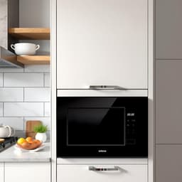 Inbouw Magnetron - Keukenapparaat Grill - Snel Eten Bereiden - Frameloos Design - 20 Liter Capaciteit - Zwart — thumbnail 3
