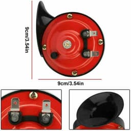 Overige autoaccessoires, 12V 300dB waterdichte treinhoorn, geschikt voor motorfietsen, vrachtwagens, treinen, schepen, auto's, SUV's - Rood - — thumbnail 2
