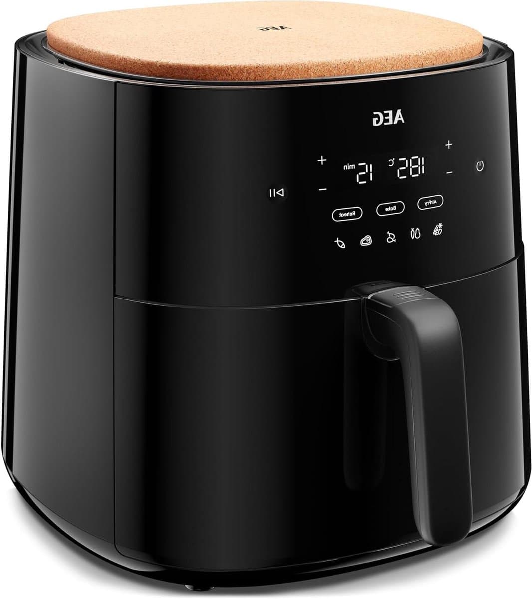 Heteluchtfriteuse - Airfryer Frituurpan - Gezond Koken - 8 Programma's - 68 Liter - Zwart — afbeelding 1