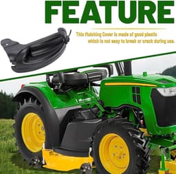 Mulchhoes Grasmaaier - Dekafdekking - Gazononderhoud - Premium constructie - 42-46 inch - Zwart — thumbnail 4