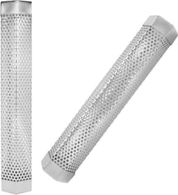 Rookbuis Roestvrijstaal - BBQ Smoker - Houtskool Grillen - Maximale Rookverspreiding - 31 cm - Zilverkleurig — thumbnail 5