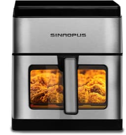 Heteluchtfriteuse XL – Airfryer met Timer & Temperatuurregeling – Gezond Frituren Zonder Olie – Compact Design — thumbnail 3
