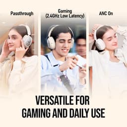 OXS Storm A2 ANC Draadloze Gaming Headset - Wit — thumbnail 5