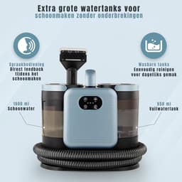 RUX® Tapijtreiniger machine - Tapijtreiniger - Tapijtreiniger apparaat - Zwart - ‎32cm x 19cm x 32cm — thumbnail 4