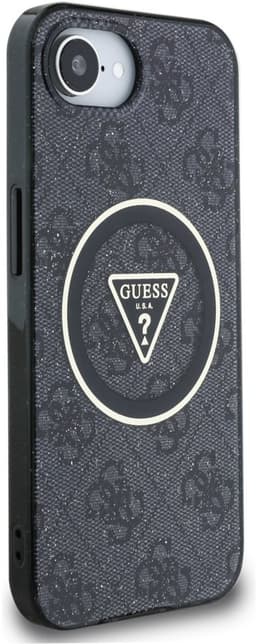 Guess IML Metal Glitter - Leren Telefoonhoes - MagSafe Compatibel - Zwart — thumbnail 2