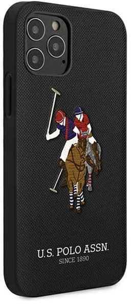 U.S. Polo Assn. Embroidery Collection - iPhone 12 Etui - Zwart - Elegante Bescherming — thumbnail 2