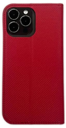 Geen Merk Smart Magnet Boek - iPhone 14 Bescherming - Rood - Magnetische Sluiting - Kaartvakken — thumbnail 2