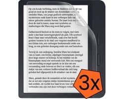 Screenprotector - 3 Stuks - Folie - Geschikt voor Kobo Libra H2O - Ultra Clear - Bescherm Folie - Soft TPU - Screen Protector