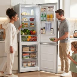 Heinner HCNF-HM291XWDE++ Koel-vriescombinatie met Waterdispenser – 291 L – Total No Frost – Elektronische Temperatuurregeling – Zilver – 5 Jaar Garantie — thumbnail 9