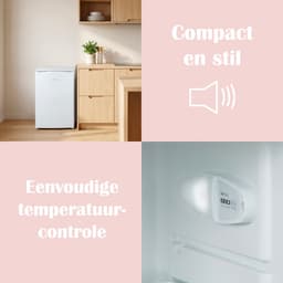 PRIMO PR197FR Koelkast Tafelmodel - Kleine Koelkast - 131L - 35 dB Stil - Energielabel C - Wit — thumbnail 6