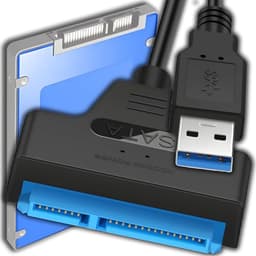 SATA naar USB Adapter - Externe Harde Schijf Kabel - Opslag Uitbreiden - Plug and Play - 2.5 inch - Zwart — thumbnail 1