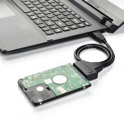 SATA naar USB Adapter - Externe Harde Schijf Kabel - Opslag Uitbreiden - Plug and Play - 2.5 inch - Zwart — thumbnail 2