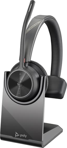 HP Poly Voyager 4310 UC Mono On Ear headset Bluetooth Mono Zwart Noise Cancelling Volumeregeling, Incl. oplaad- en dock — thumbnail 1