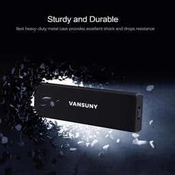 Externe SSD - Draagbare Harde Schijf - Snelle Data Overdracht - Metaal Omhulde Robuustheid - 500 GB - Zilver — thumbnail 2