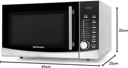 Grill Magnetron - Oven Combi - Snel Koken - Grote Capaciteit - 34 Liter - Grijs — thumbnail 2