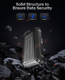 Externe SSD - Draagbare Opslag - Bestanden Overzetten - Aluminium Behuizing - 2 TB - Zilver — thumbnail 4