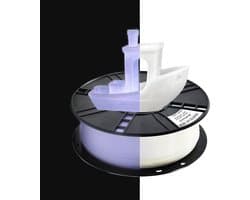 3D Printer Filament - PLA Plus - Objecten Printen - Licht Op In Donker - 1.75 mm - Licht Wit