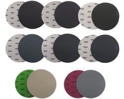 Eccentrische schuurdiscs voor polijsten van hout, metaal en sieraden - 320 tot 3000 korrelgrofte