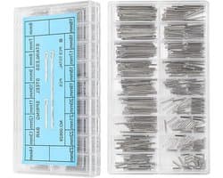 360 Stuks Rvs Veerpenen in 18 Maten van 6-23mm, Splitpennen voor Horloge- en Armbandverbindingen, Inclusief Cotter Pins