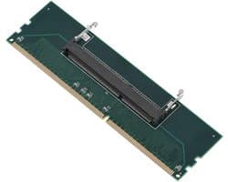 Laptop SO-DIMM naar Desktop DIMM Adapter - 204 naar 240 pin Conversie, Geheugenoverdracht voor Laptop naar Desktop, Geheugeninterface Adapterkaart