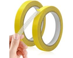 Extra sterke dubbelzijdige textieltape voor het bevestigen van hemden, kleding en tapijten, zonder naaien of strijken, ideaal voor knutselen en reparaties