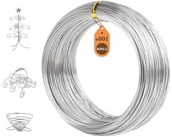 RVS Draad Ø 0.8mm - 100m Lengte voor DIY Projecten, Tuinbedrading en Sieraden Maken, Roestvrij Staal Binding Draad