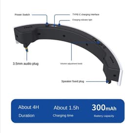 Audio Versterker - Stereo Externe Versterker - PSVR2 Geluid Verbeteren - Type-C Laden - 13.5 x 2 cm - Zwart — thumbnail 5