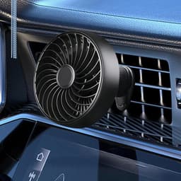 Auto Ventilator - Draagbare Koeler - Comfortabel Reizen - Drie Snelheden - 5 x 15 x 5 cm - Zwart — thumbnail 5