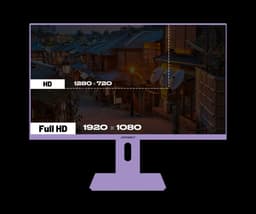 JAPANNEXT Gaming Monitor 23.8" IPS Full HD (1920x1080) 165Hz 1ms Pastel Paars | JN-I238F165-HSP-PP — thumbnail 5