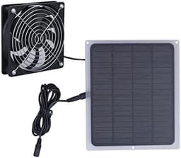 Zonnepaneel Ventilator Kit - Draagbare Solar Fan - Ventilatie en Koeling - Hoge Efficiëntie Zonne-energie - 6 Watt - Standaard — thumbnail 2