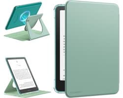 E-reader Hoes - Kindle Cover - Lezen en Beschermen - 360 Graden Draaibaar - 7 inch - Agave Groen