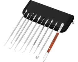 10 Stuks Snijgereedschap Set voor Wasmachine - RVS Gereedschap voor Klei, Keramiek en Wasbewerking