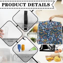 Mixerhoes Keuken - Apparaathoes - Keuken Organisatie - Met Opbergzakken - 43.5 x 27.5 x 37.5 cm - Vintage Bloemen — thumbnail 3