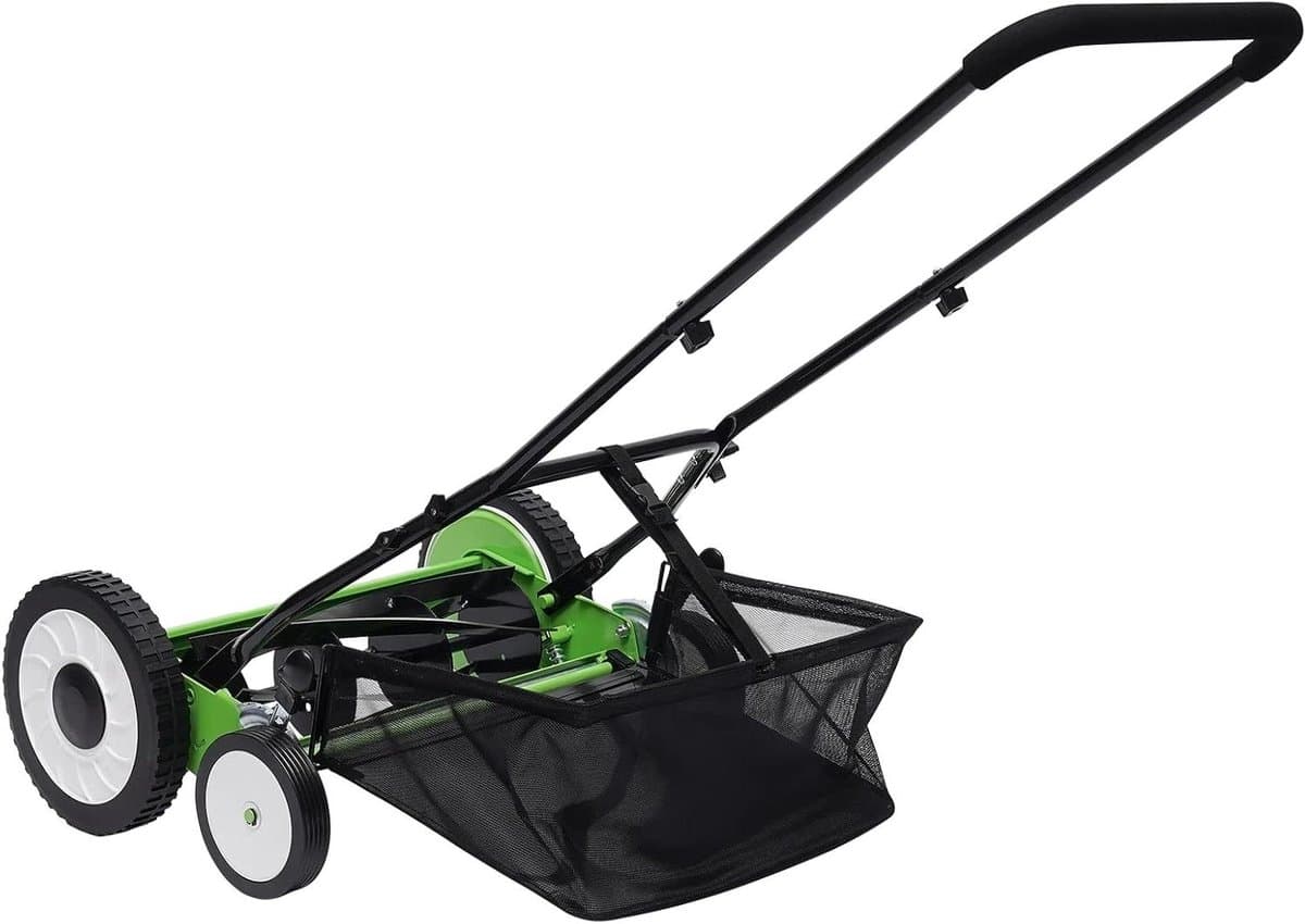 Hand grasmaaier - Cilindermaaier - Gazon Onderhoud - Milieuvriendelijk Werken - 40 cm Snijdbreedte - Groen — afbeelding 1