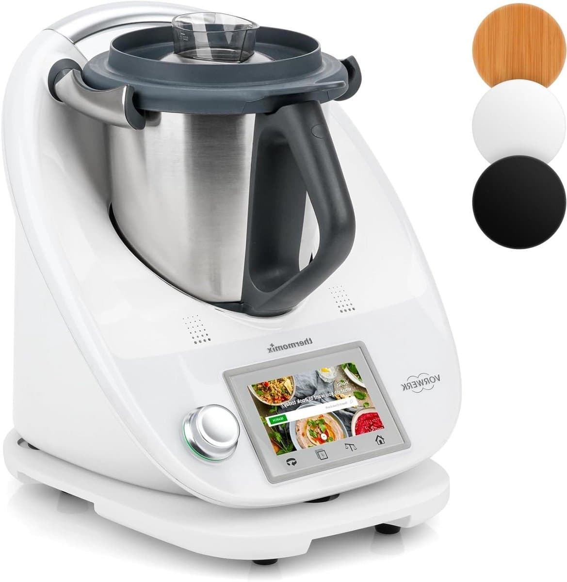 Glijplank voor Thermomix - Keukenmachine plank - Apparaat Verplaatsen - Met Wielen - 35 x 30 cm - Wit — afbeelding 1