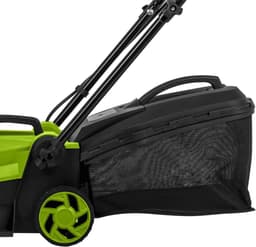 Draadloze Grasmaaier - Accu Grasmaaier - Gazon Onderhoud - Compact Ontwerp - 32 cm Maaibreedte - Grijs — thumbnail 4