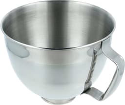 Mixkom - Roestvrij Staal - Beslagkom - Mengkom - Keukenmachine - Bakken - Met Handvat - Vaatwasserbestendig - 5 Liter - 22cm Diameter - Zilver — thumbnail 1