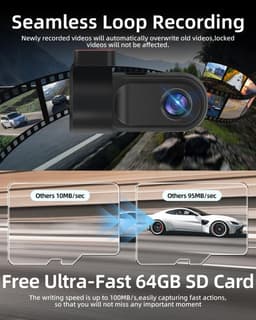 Dashcam Auto - Rijrecorder - Veilig Rijden - 150 Graden Nachtzicht - 720p 64GB - Zwart — thumbnail 3