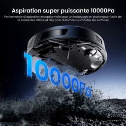 Proscenic Q8 Max+ - Robotstofzuiger met Dweilfunctie - Robotstofzuiger met Reinigingsstation - 10,000 Pa Zuigkracht - Objectdetectie en Vermijding - Automatisch Leegstation - LiDAR Navigatie — thumbnail 2
