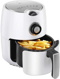 Luchtfriteuse - Olievrije pan - Gezond koken - Snelle luchtcirculatie - 22 liter - Wit — thumbnail 1