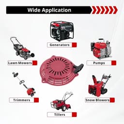Startmotor Starter - Trekstarter Motor - Grasmaaier Onderhoud - Directe Vervanging - Zwart — thumbnail 2