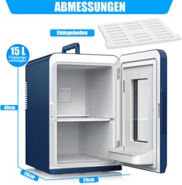 KESSER® Tafelmodel Koelkast 15 Liter AC DC 220-240V en 12V - Mini Koelkast Vrijstaand met Verwarmingsfunctie - Koelbox ideaal voor Auto en camperen - — thumbnail 3