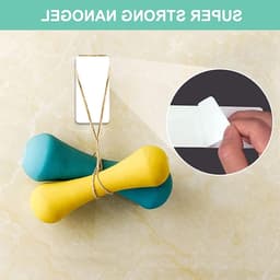 5-pack Zelfklevende Stekkerdoos Houder, Overspanningsbeveiliging, Muurbevestiging voor Kabelbeheer onder Bureau, Ideaal voor Thuis en Kantoor — thumbnail 4