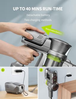 SteelStofzuiger Draadloos - Vacuum Cleaner - Kruimelzuiger - reiniger — thumbnail 3