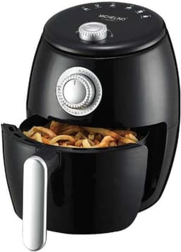 Heteluchtfriteuse - Airfryer Keukenapparaat - Vetarm Frituren - Traploze Temperatuurregeling - 2 Liter Inhoud - Zwart — thumbnail 1