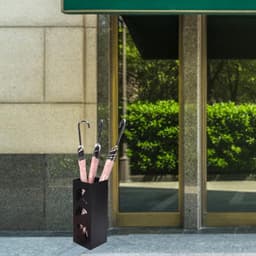 Metalen Paraplu Houder met Compact Ontwerp, Vrijstaand Vierkant voor Thuis, Kantoor en Hotelgebruik, Ideaal voor Entrees en Supermarkten — thumbnail 2
