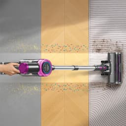 Krachtig Stofzuiger Zonder Zak - Stofzuigers - Vacuum Cleaner Zakloos - Draadloze - 550W - Sterke Zuigkracht - HEPA Filter - Anti-Haar-Wickel-Bürste - voor dierenharen, tapijt en harde vloeren - gering gewicht — thumbnail 2