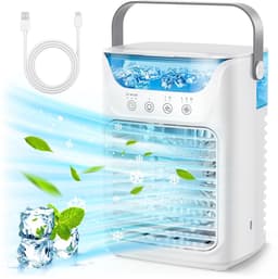 Draagbare Airconditioner met Koeling, Ventilator en Vochtige Mist – 4-in-1 voor Thuis en Kantoor — thumbnail 1