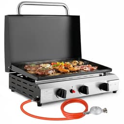 Seth Select Gas BBQ - BBQ op gas - Draagbare propaangrill - Gasbarbecue - 3 Burner Gas Grill - Gasgrill - Compact en draagbaar tafelmodel. — thumbnail 1